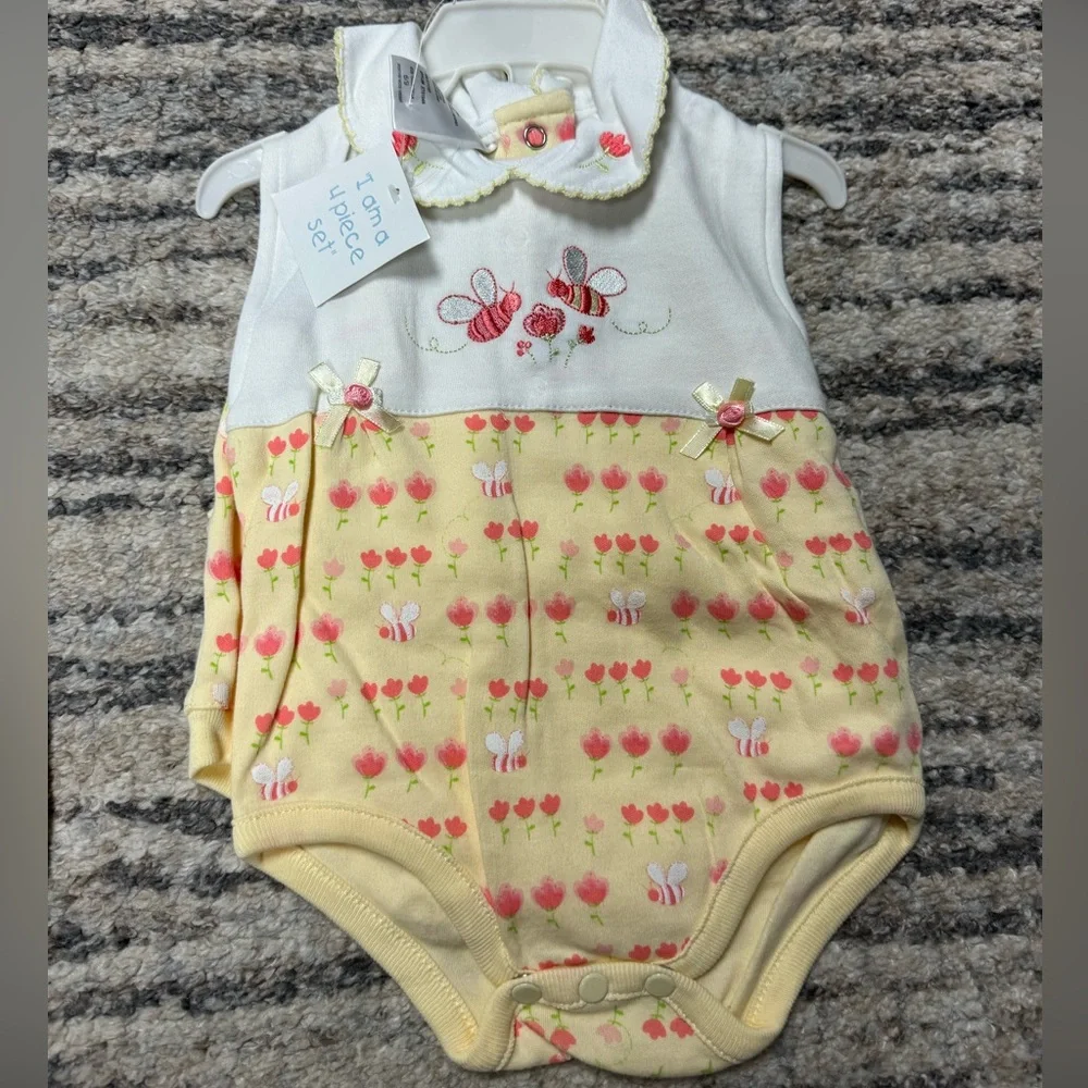 4 piece baby girl outfit